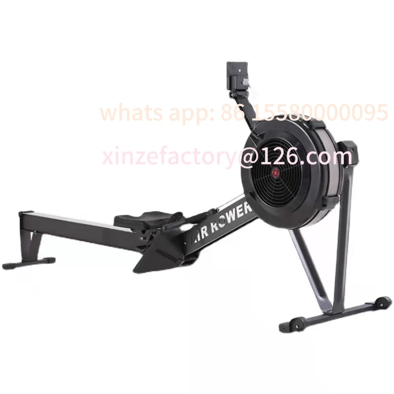 

Customizable wind resistance rowing machine stack fitness home
