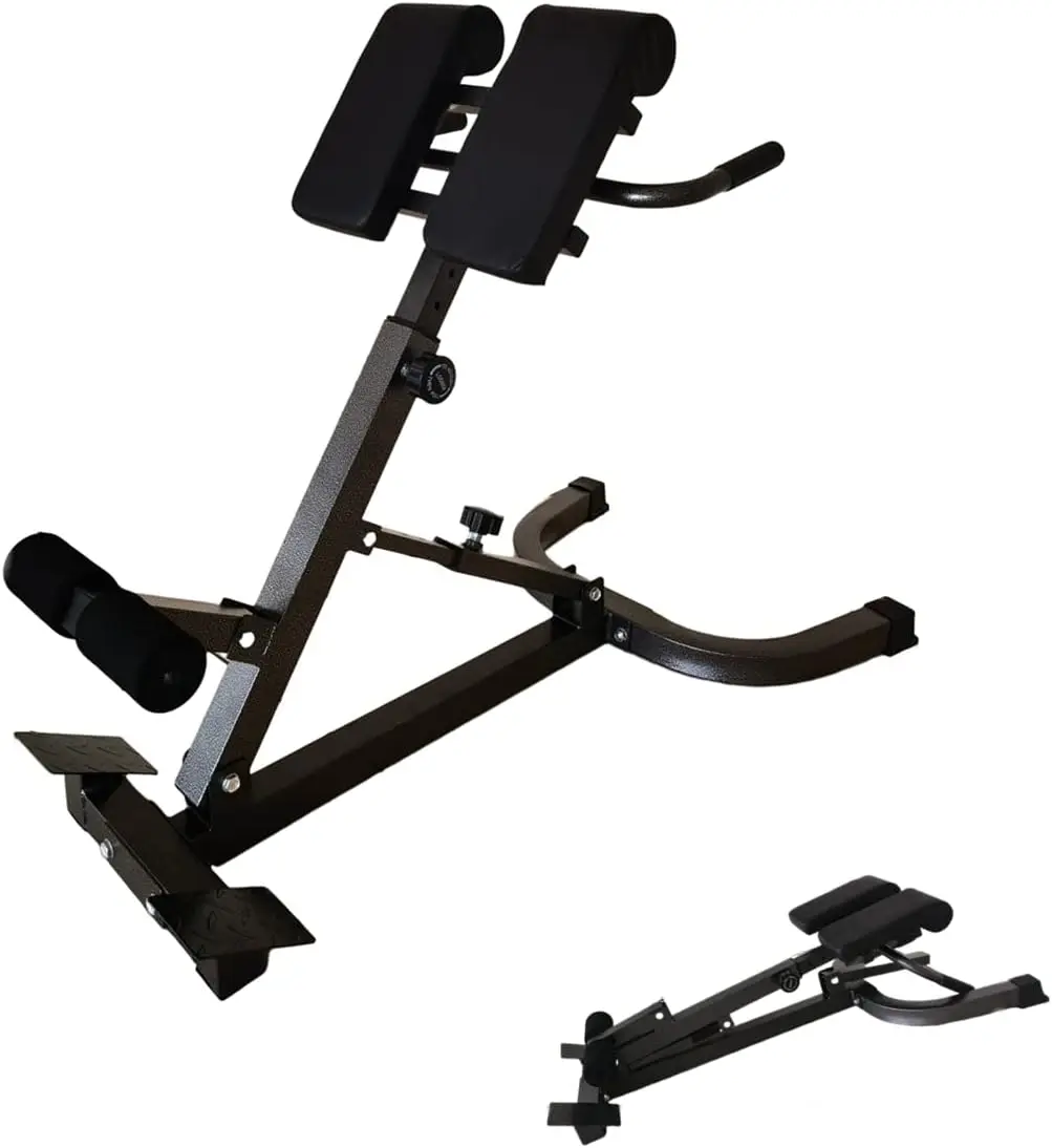 Banco de extensión de espalda de silla romana de hipertensión, máquina de Fitness plegable para gimnasio en casa, máquina de espalda Abdominal de cintura ajustable