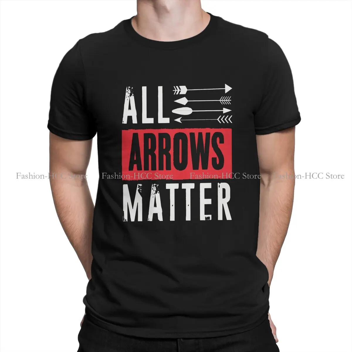 All Arrows Matter Archery Round Collar TShirt Archery Sports Basic Polyester T Shirt Men Clothes Individuality