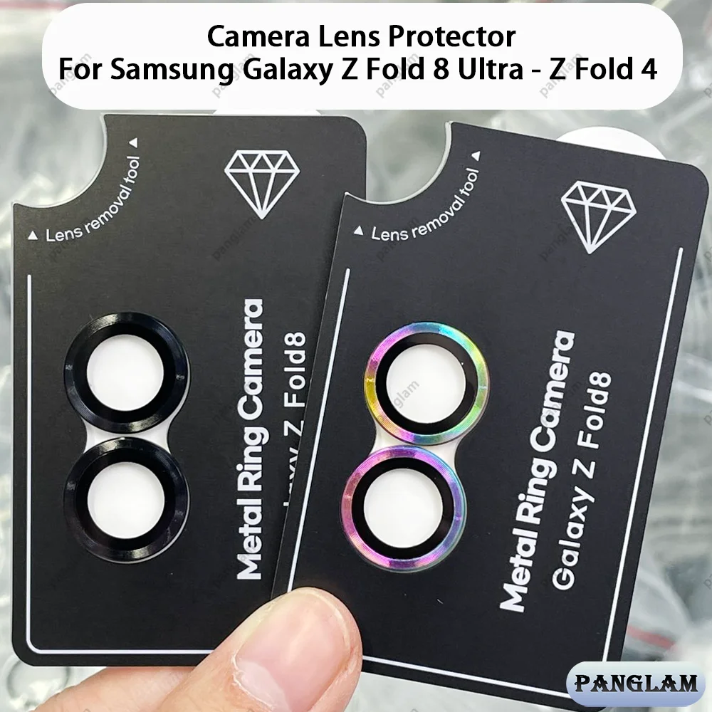 Metal Individual Ring Camera Lens Protector For Samsung Galaxy Z Fold 8 Ultra  Z Fold 8 7 6 5 4  Tempered Glass Film Full Cover