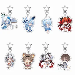 Game Wuthering Waves Keychain Jinhsi Jiyan Scar Rover Geshulin Cosplay Costumes Key Chain Keychains Accessories Pendant Anime