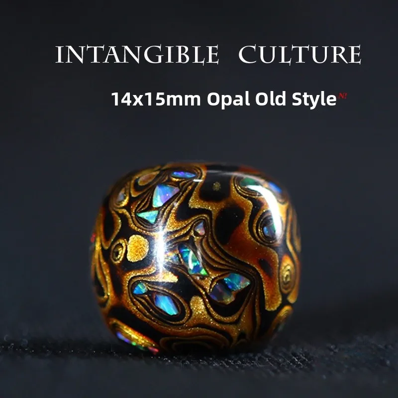 

Handmade DIY Large Lacquer Beads Vintage Style Opal Jewelry Accessories Straight Cut Bracelet Material Kit Loose Beads Bracelets
