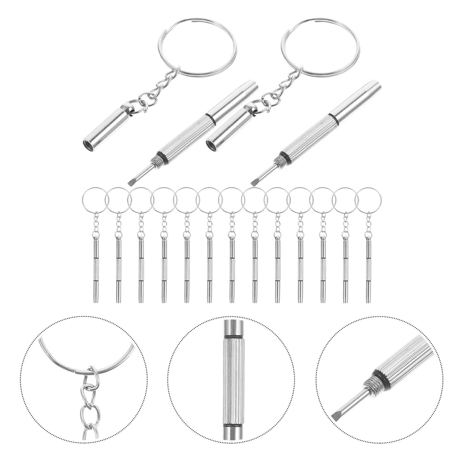 

20Pcs Screwdrivers Tool Set Eyewear Repair Mini Detachable Metal Screwdriver for Glasses Watch Phone Tablet Fixing