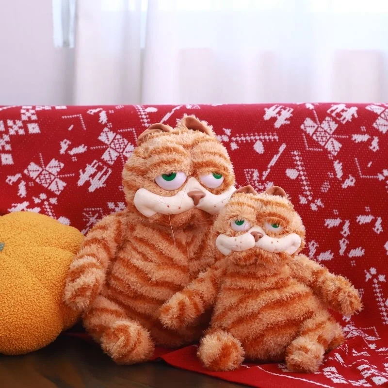 30cm lindo gato de peluche naranja gordo Animal relleno suave gato maldito amarillo Plushie dibujos animados Anime juguete divertido chico regalo de cumpleaños