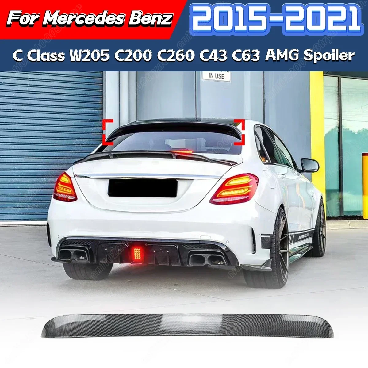 

Для Mercedes-Benz C-Class W205 C200 C260 C43 C63 AMG 2015 2016 2017 2018 2019 2020 2021 комплект модификации заднего спойлера сплиттера