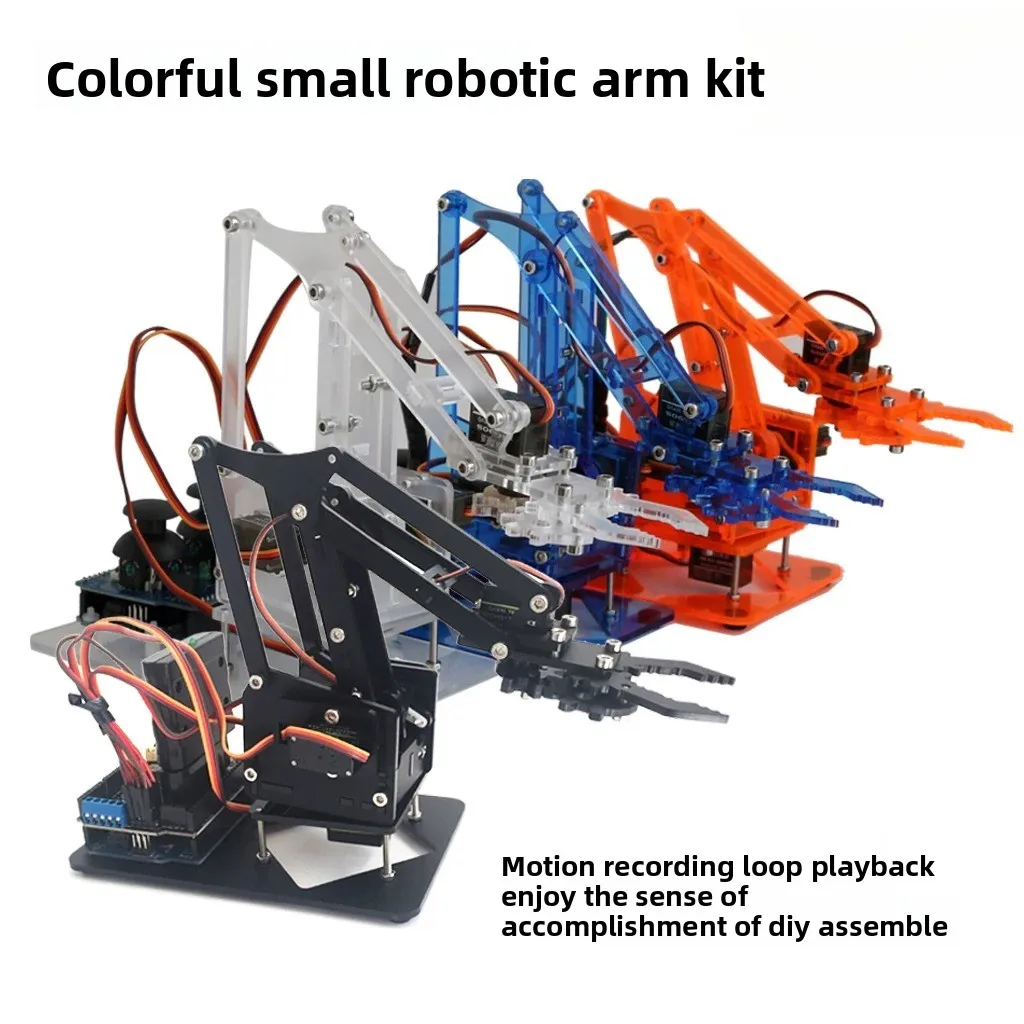 kit-braccio-robotico-mearm-per-arduino-–-kit-robotico-fai-da-te-con-4-servomotori-e-joystick-progetto-educativo-stem-per-adolescenti-e-adulti