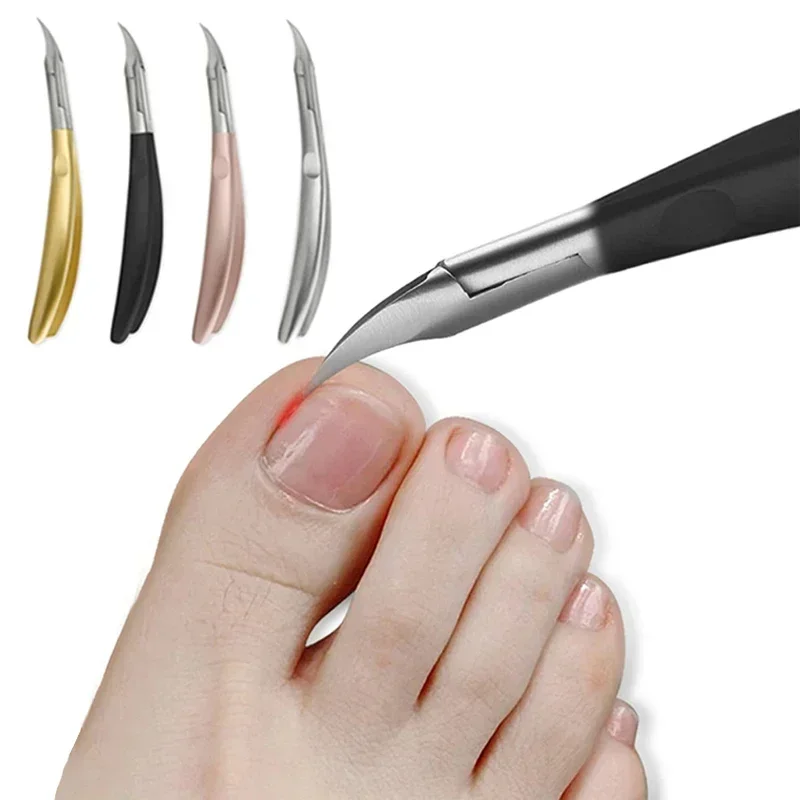 Profesional Ingrown Toenail Scissors Nail Cutter Cuticle Nippers Dead Skin Removal Stainless Steel Nail Clipper Pedicure Tool