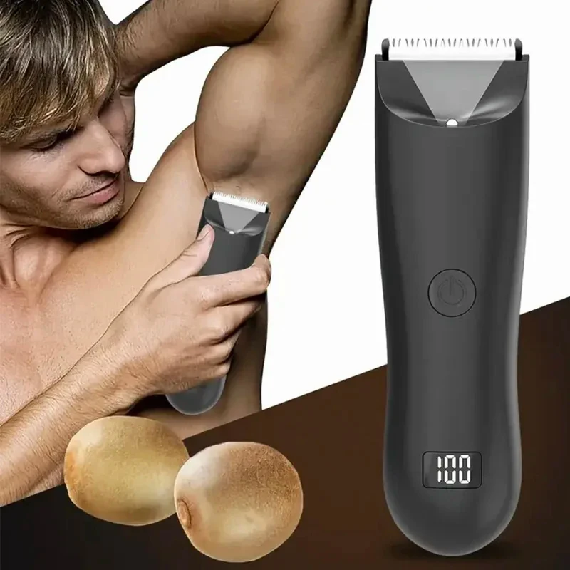 

2026 Selling Razor Beard Trimmer Armpit Hair Chest Hair Trimmer Professional Barber LED Display To Remove Body Hair. New Style