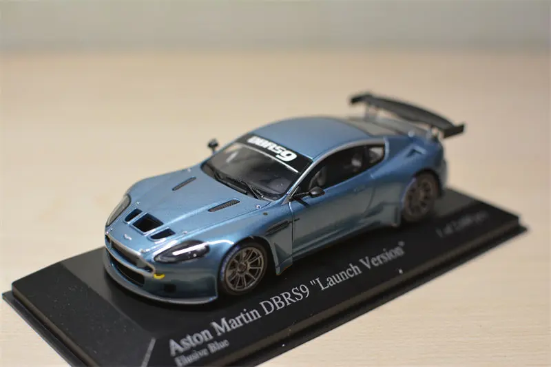 Diecast Minichamps 1:43 Scale Aston Martin DBRS9 Blue Alloy Car Model