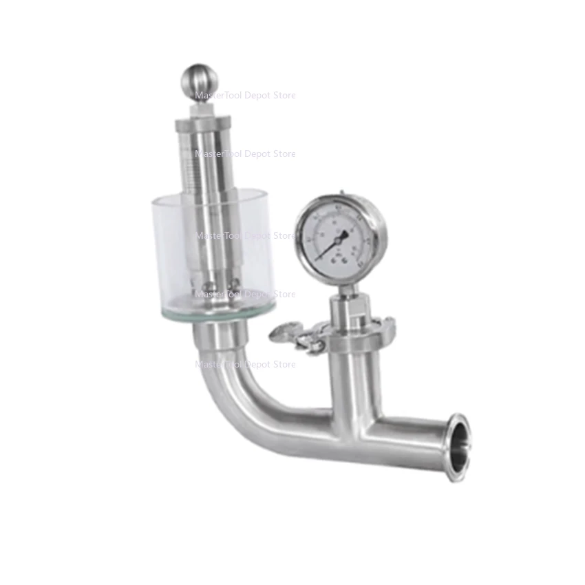 

304 Stainless Steel Automatic Sanitary Exhaust Valve Pressure Relief Valve Beer Fermentation Tank Safety Exhaust Valve 50.5mm