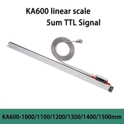 YHSINO KA-600 1100 1200 1300 1400 1500mm 5um TTL DRO Linear Glass Scale KA600 0.005mm 1500mm Optical Encoder for Milling Lathe