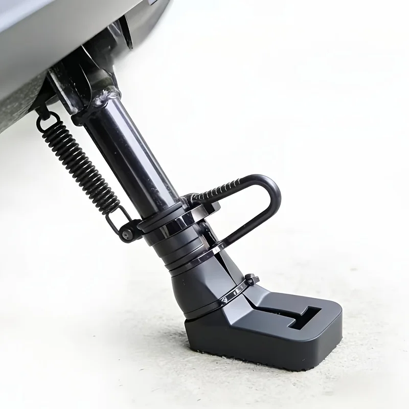 Motorcycle Side Stand Protective Cover, Universal Silicone Anti‑Slip Wear‑Resistant Kickstand Foot Support Pad Sleeve