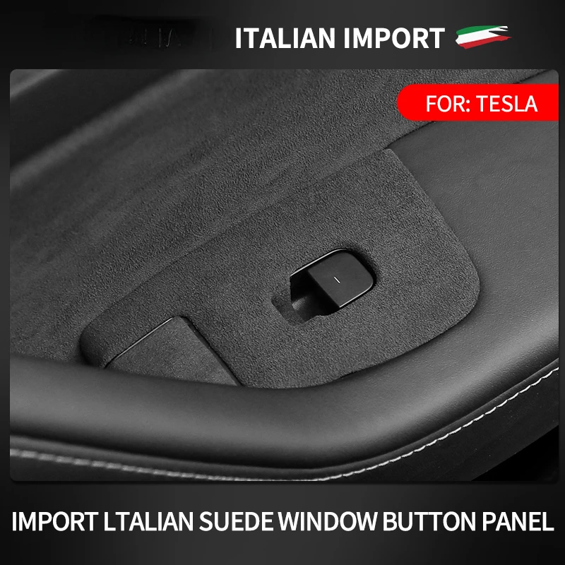 For Tesla Model 3 Y 2019-2023 Car Interior Window Lifter Switch Button Panel Decorative Cover Trim Sticker Accessories