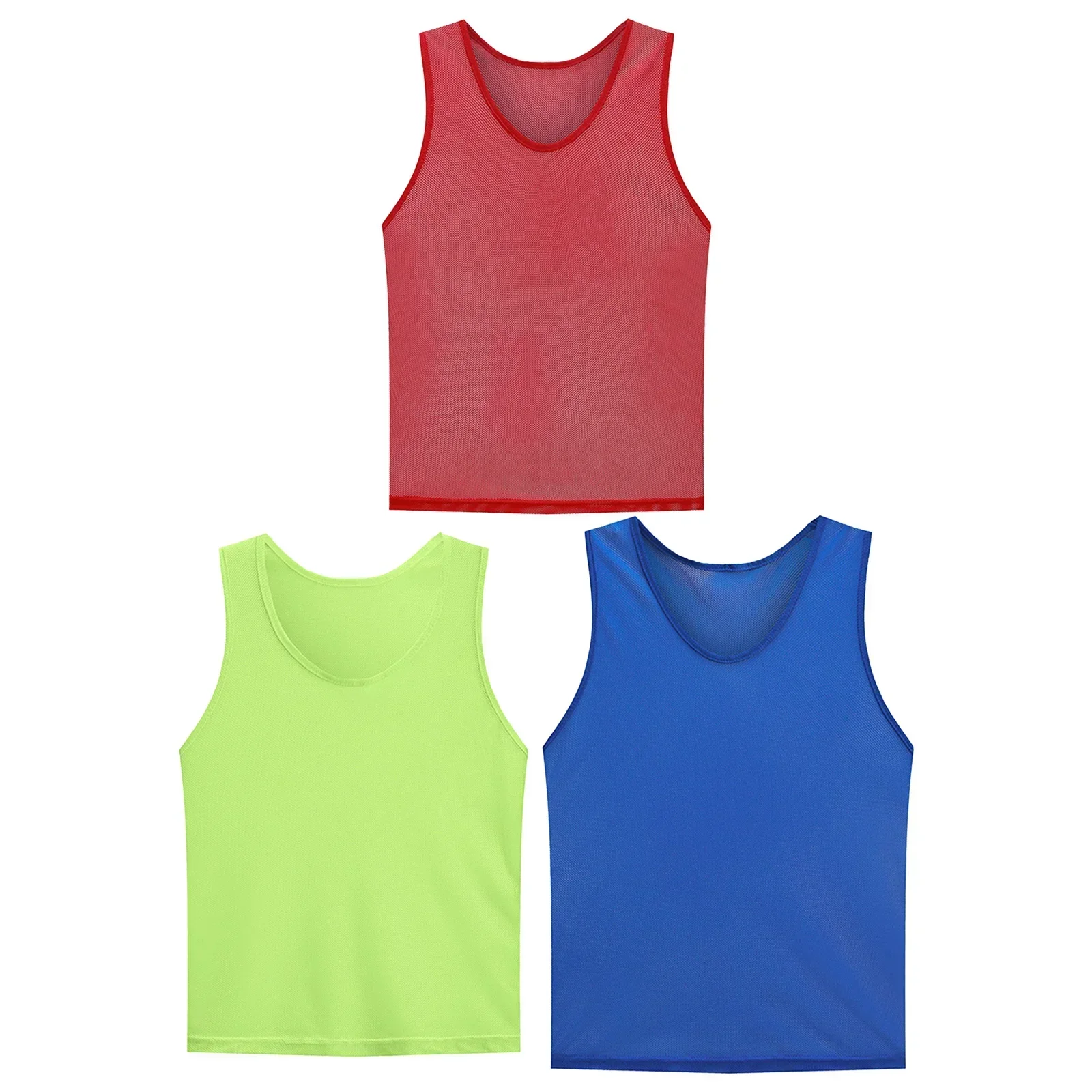 Football Vest Jerseys, Breathable Mesh Design, Suitable For Teenagers And Children, For Soccer And Volleyball