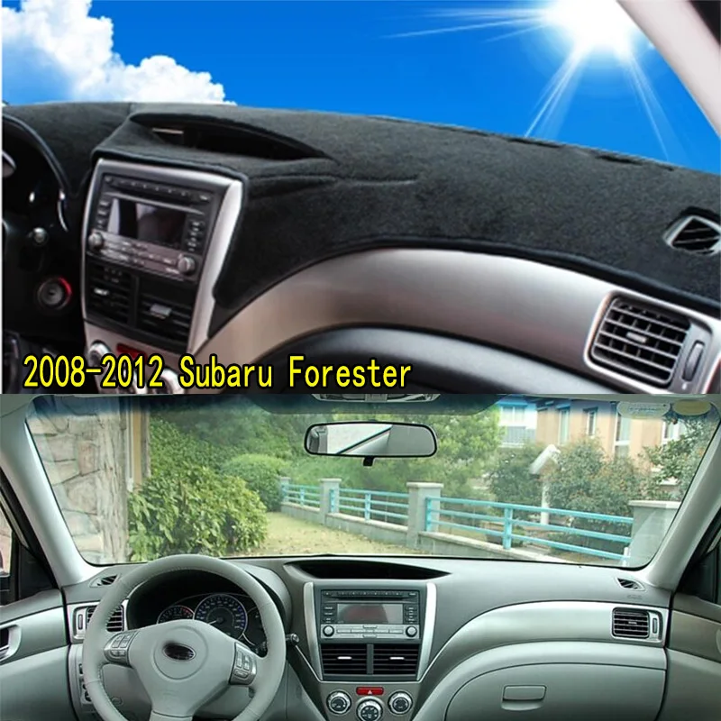 For 2008-2012 Subaru Forester Impreza WRX Accessories Dashboard Cover Instrument Panel Dash Mat Dashmat Protective Pad