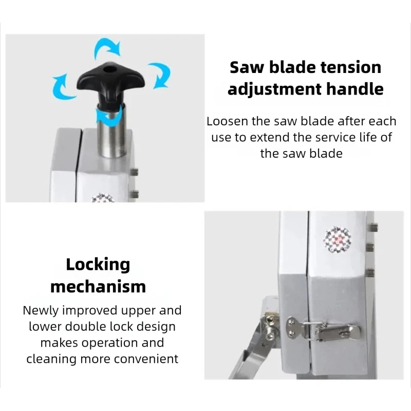 

Резак для мяса из нержавеющей стали, пила для резки костей, машина для резки костей, электрический замораживающий резак для мяса и рыбы