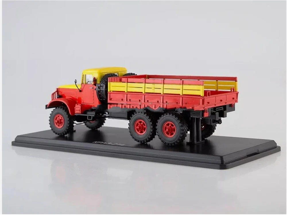 Sclae KrAZ-vehículo de juguete de aleación fundida a presión para colección, escala 1/43, SSM 214