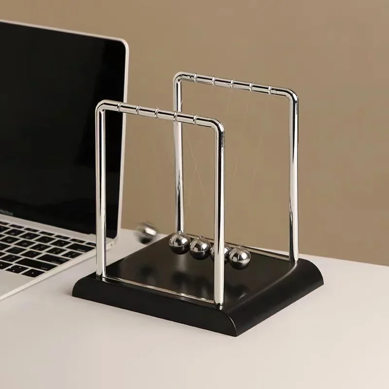 Newton Pendulum Balance Balls: Stylish Desk Decor & Educational Dynamics Toy for Office & Home