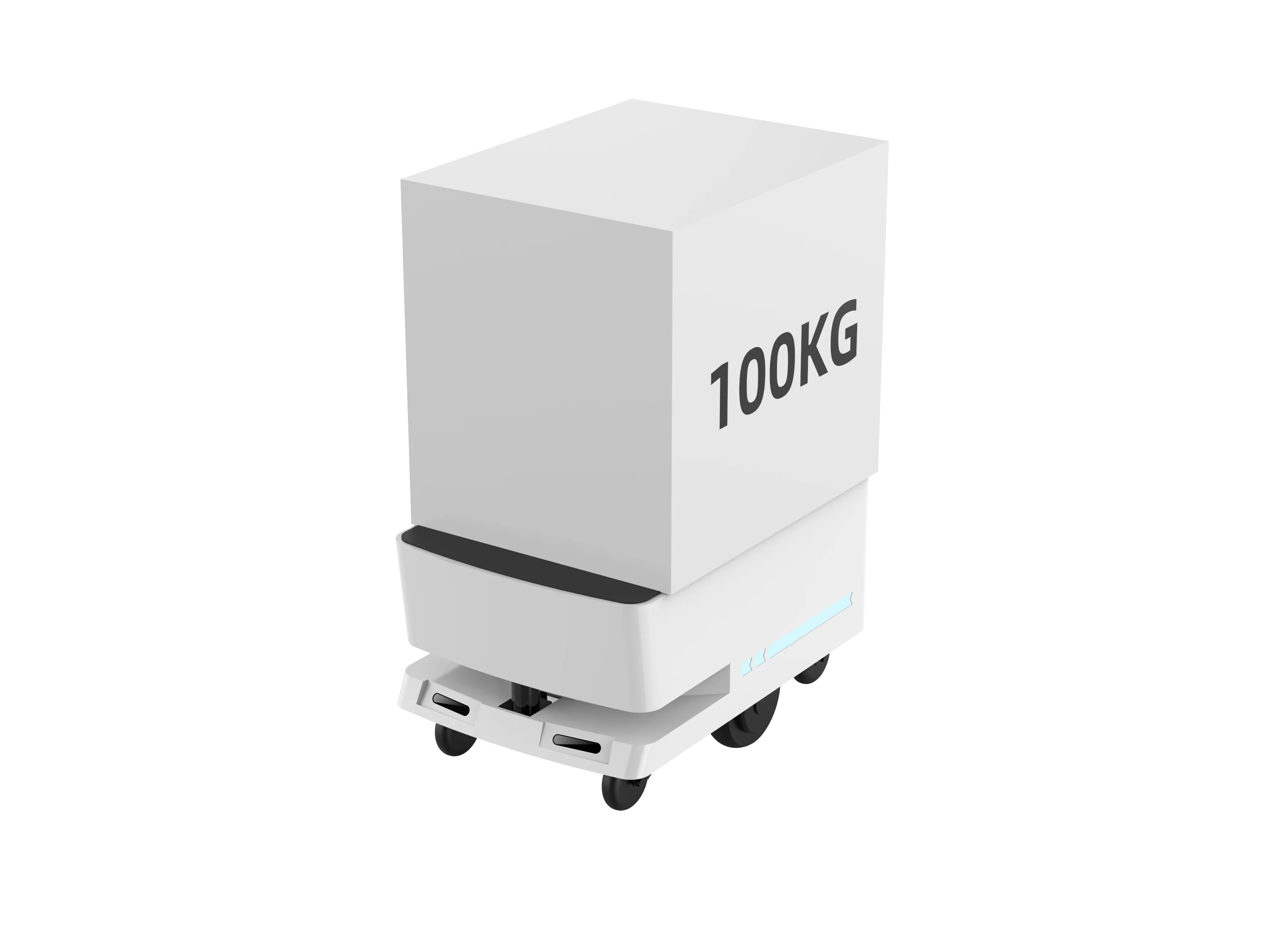 Robot Develop Autonomous Route Planning 80Kg Payload Smart Mobile 4Wd Chassis Robot Agv