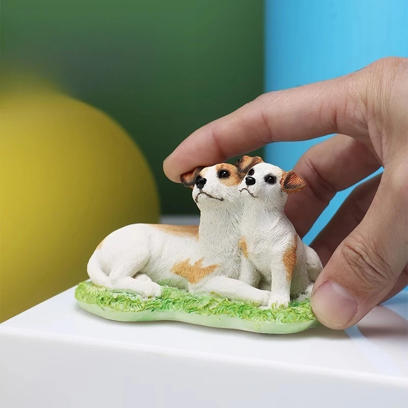 Simulated puppy model figure Internet celebrity car ornament desktop decoration crafts