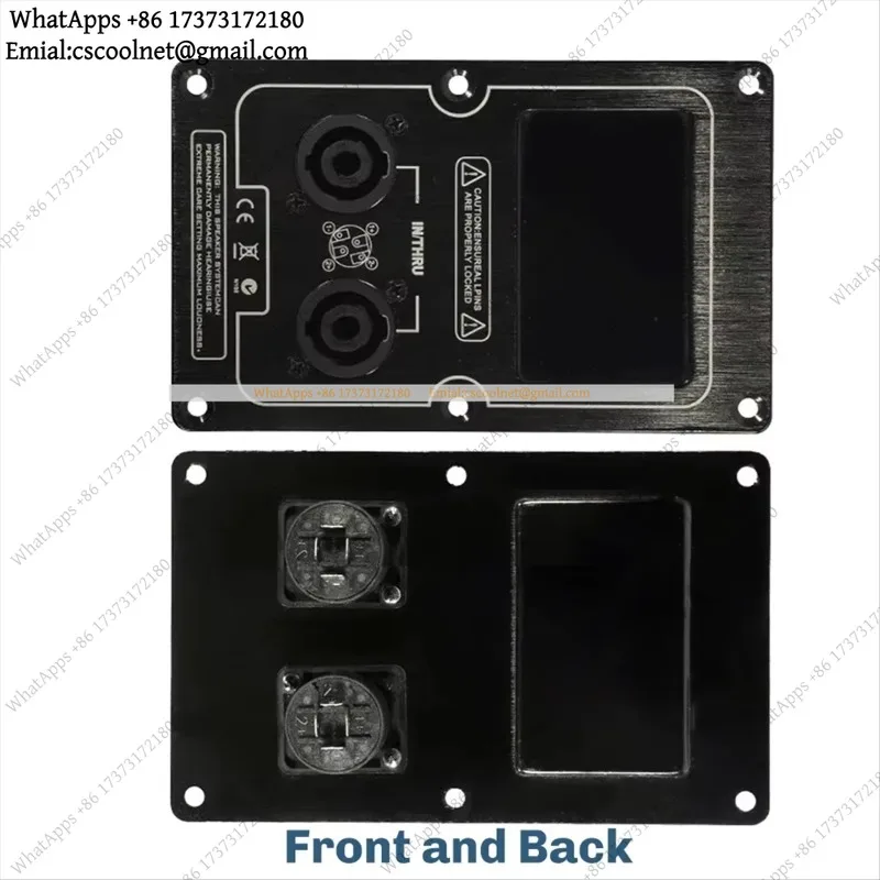 k3 Speaker Terminal Cup Back Panel, Gold Plated Binding Post Plate for Speaker Cabinet DIY Replacement Parts