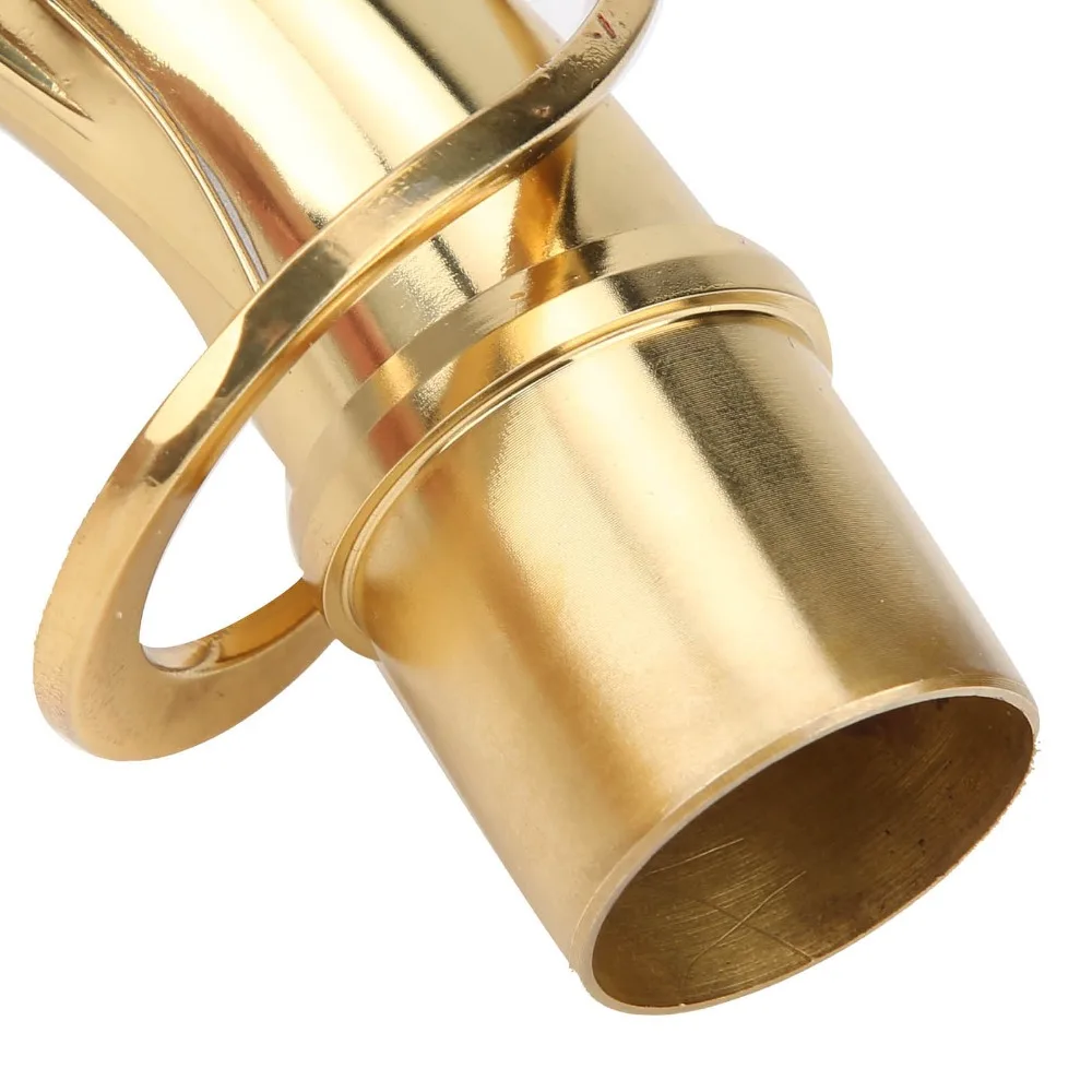 Brass Alto Saxophone Neck Gold 2.45cm/0.96in Port Diameter Saxophone Neck Tube Instrument Bend Neck For Alto Saxophones Use