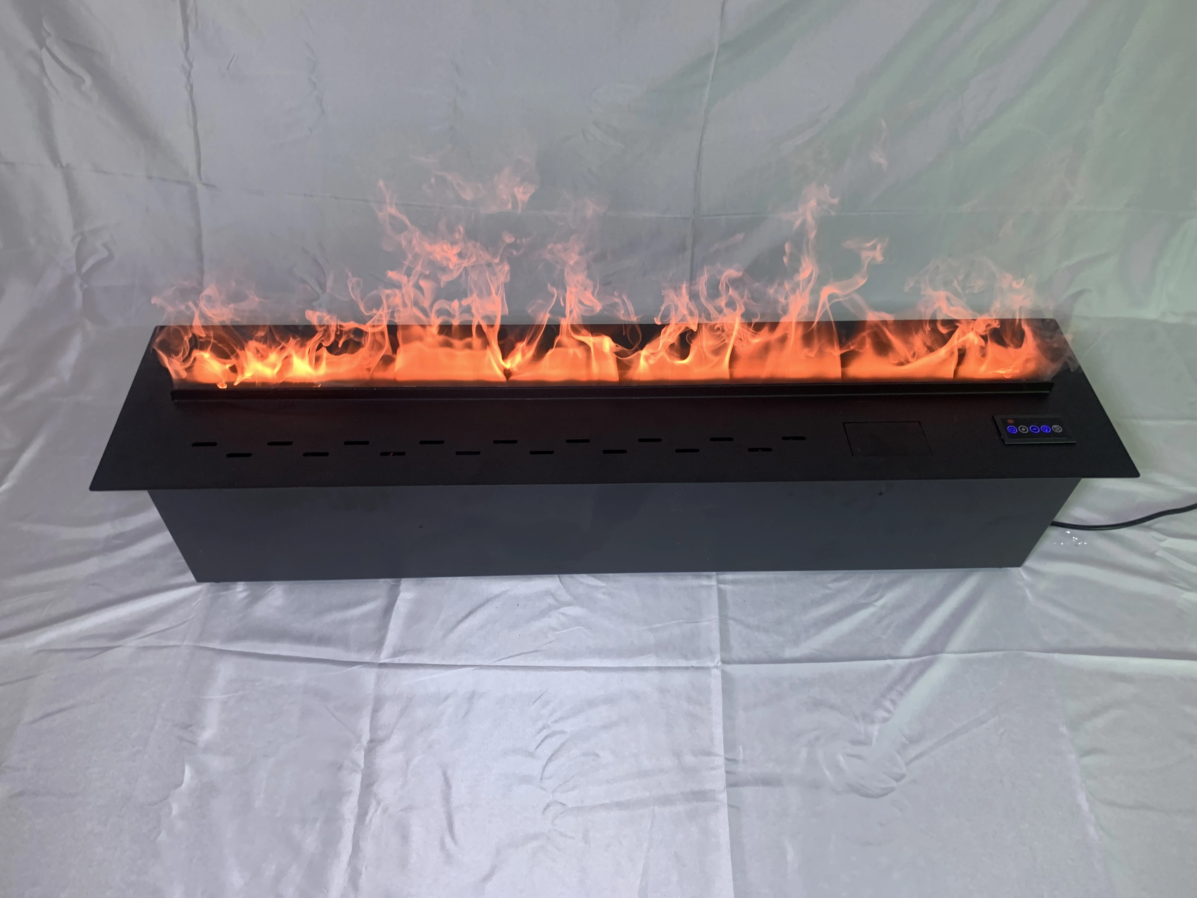 Indoor Home Use Hotels/Apartments 3D600 Modern LED Electric Water Vapor Fireplace Insert Built-In Installation English
