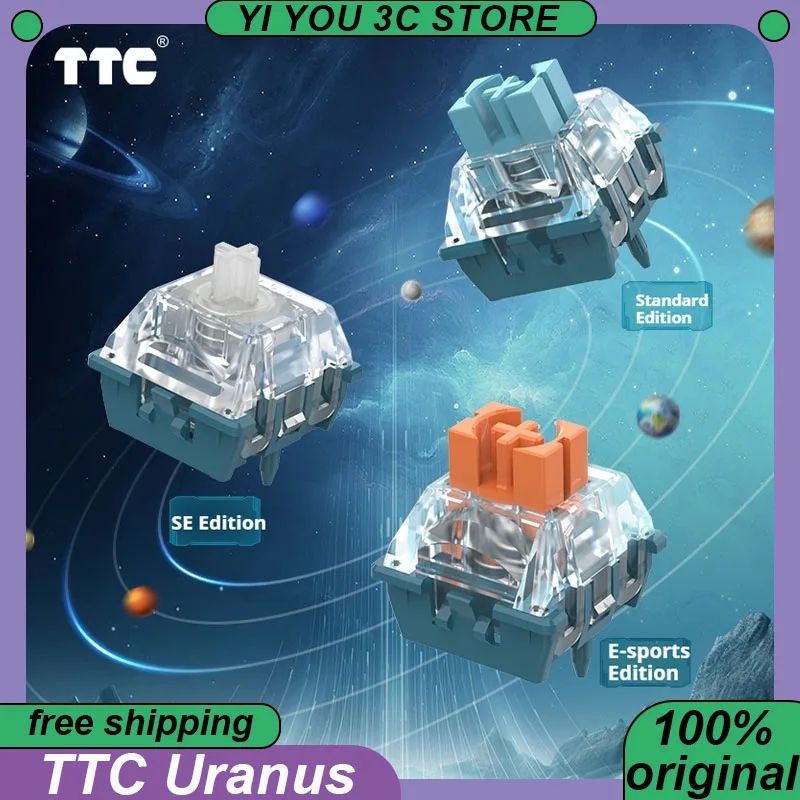 

TTC Uranus Magnetic Switch Mechanical Keyboard Esports High Stability Precise Control Customized Gaming Office Magnetic Switch