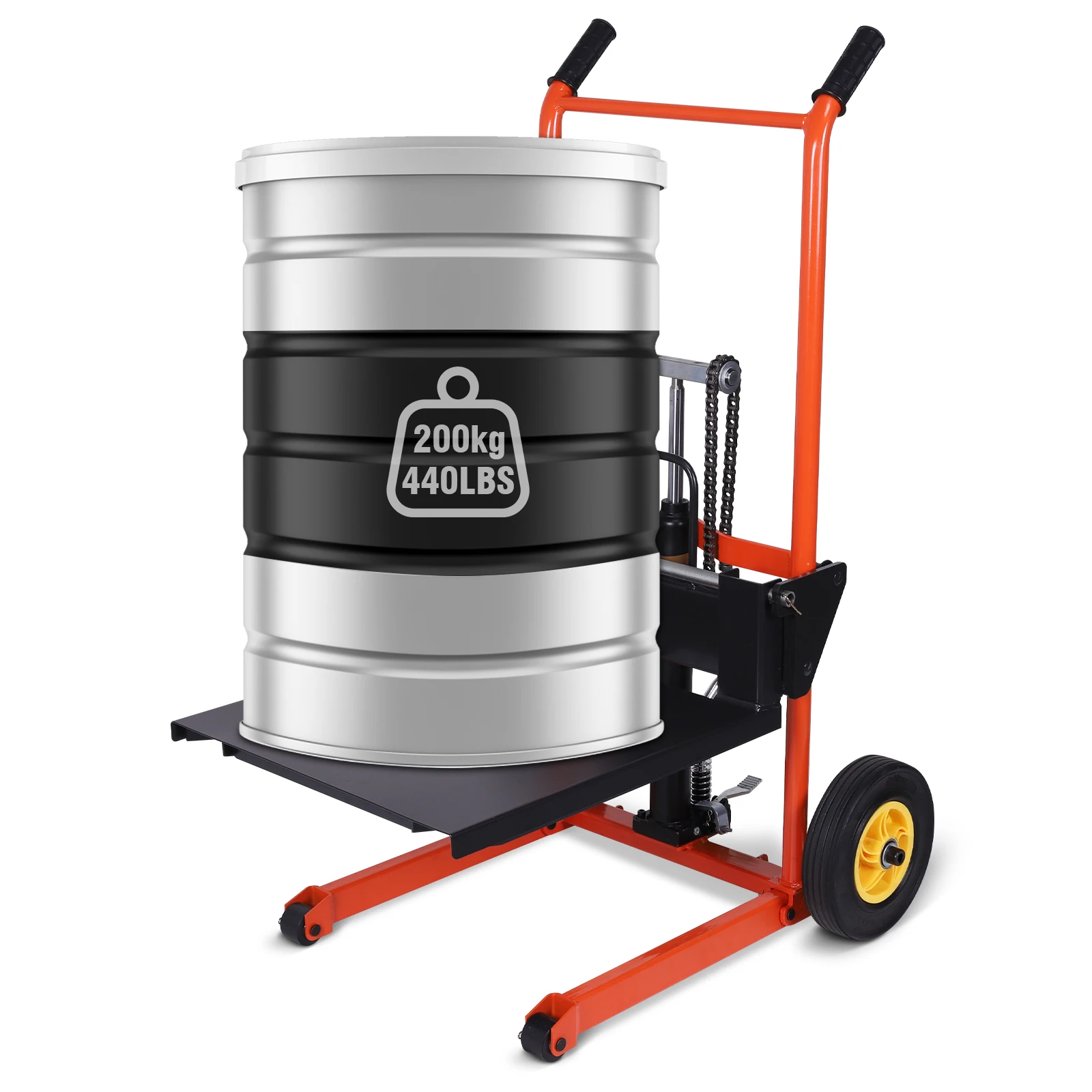 

Manual Forklift Pallet Stacker Pallet Jack Truck Dolly Manual Winch Stacker for Construction Warehousing and DIY Projects