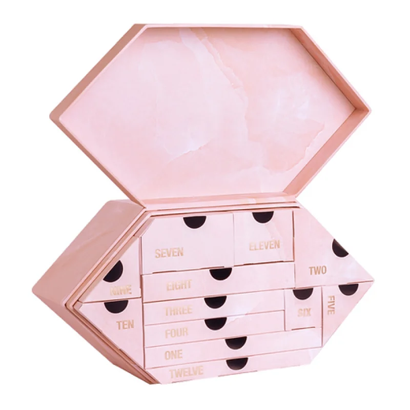 

2025customized.Custom Design Cosmetic Skincare Recyclable Handmade Luxury Box 24 Days Advent Calendar Box With