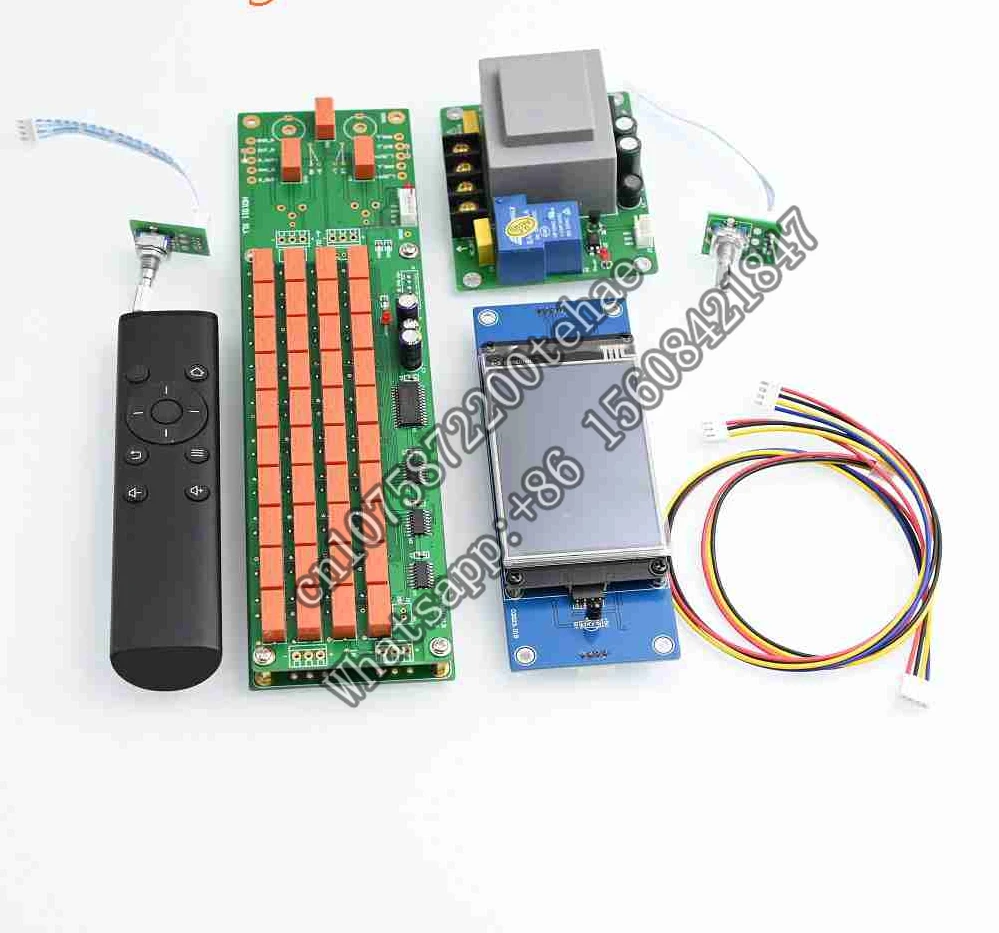 Refit 3.5 Inch LED Color Screen Remote Control Volume Control Board Non-balance Relay