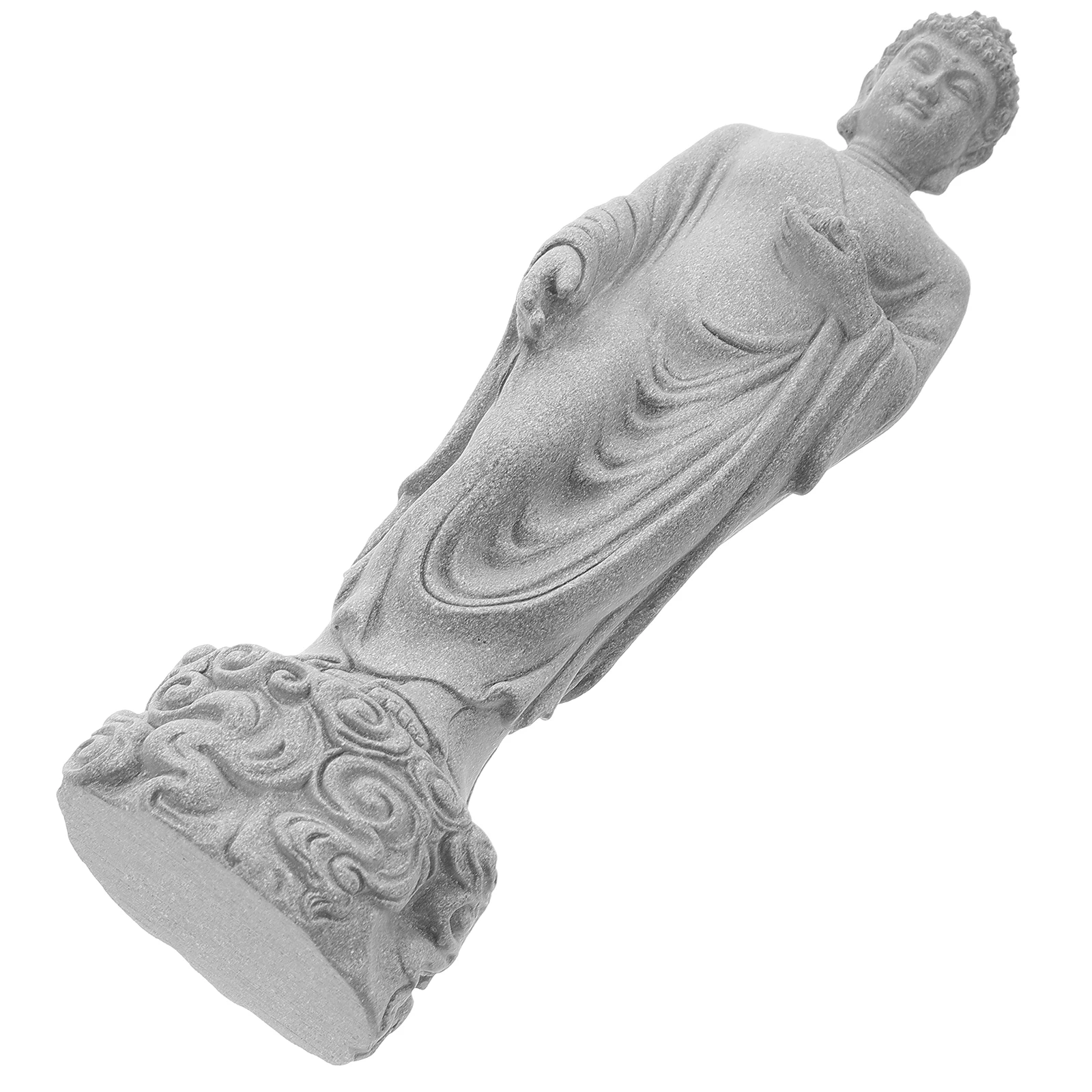 

Buddha Statue Decorative nament for Fish Tank Aquarium Home Garden Bluestone Powder Sculpture Lifelike Figurine Desktop