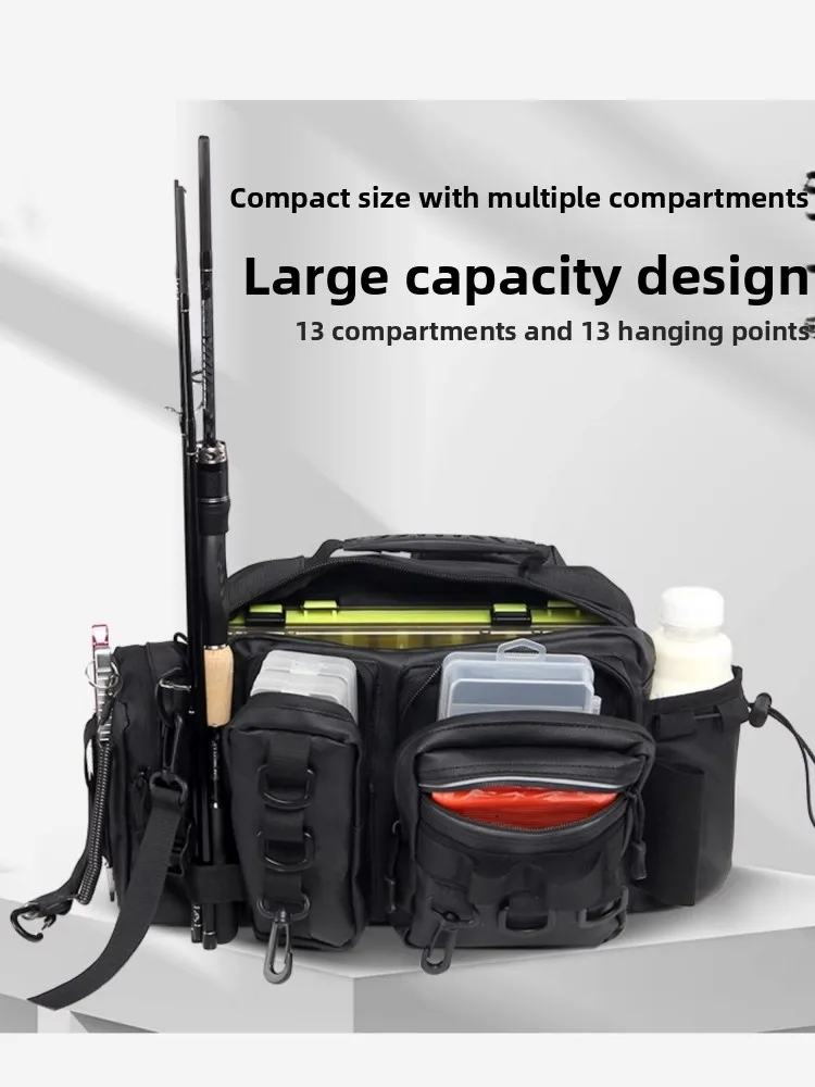 

2025 New Multi-Functional Waist Bag Crossbody Large Capaci Special Fiing Gear Waterproof Single oulder Profional Hig...