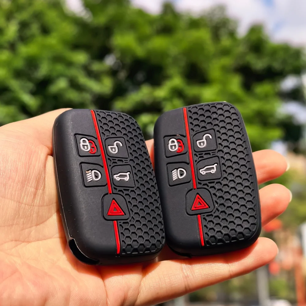 Capa para chave remota de carro, capa para land rover range rover sport evoque freelander velar discovery 4 jaguar xe xj xf guitarra