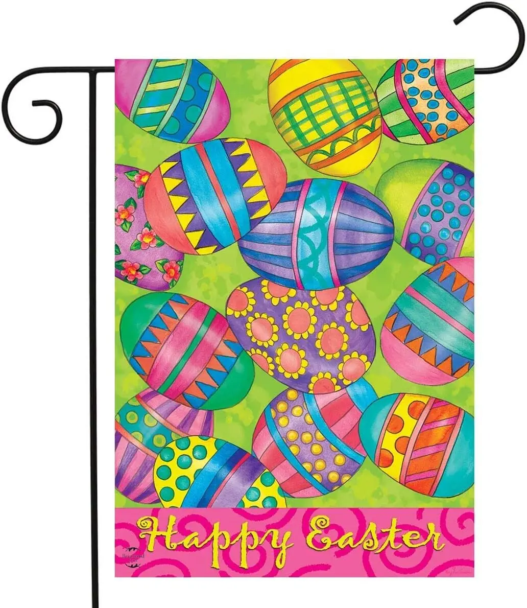 Briarwood Lane Easter Eggs Easter Garden Flag - 12.5 x 18 - Garden Flag Easter - Mini Easter Flag - Spring Garden Flag for Easte