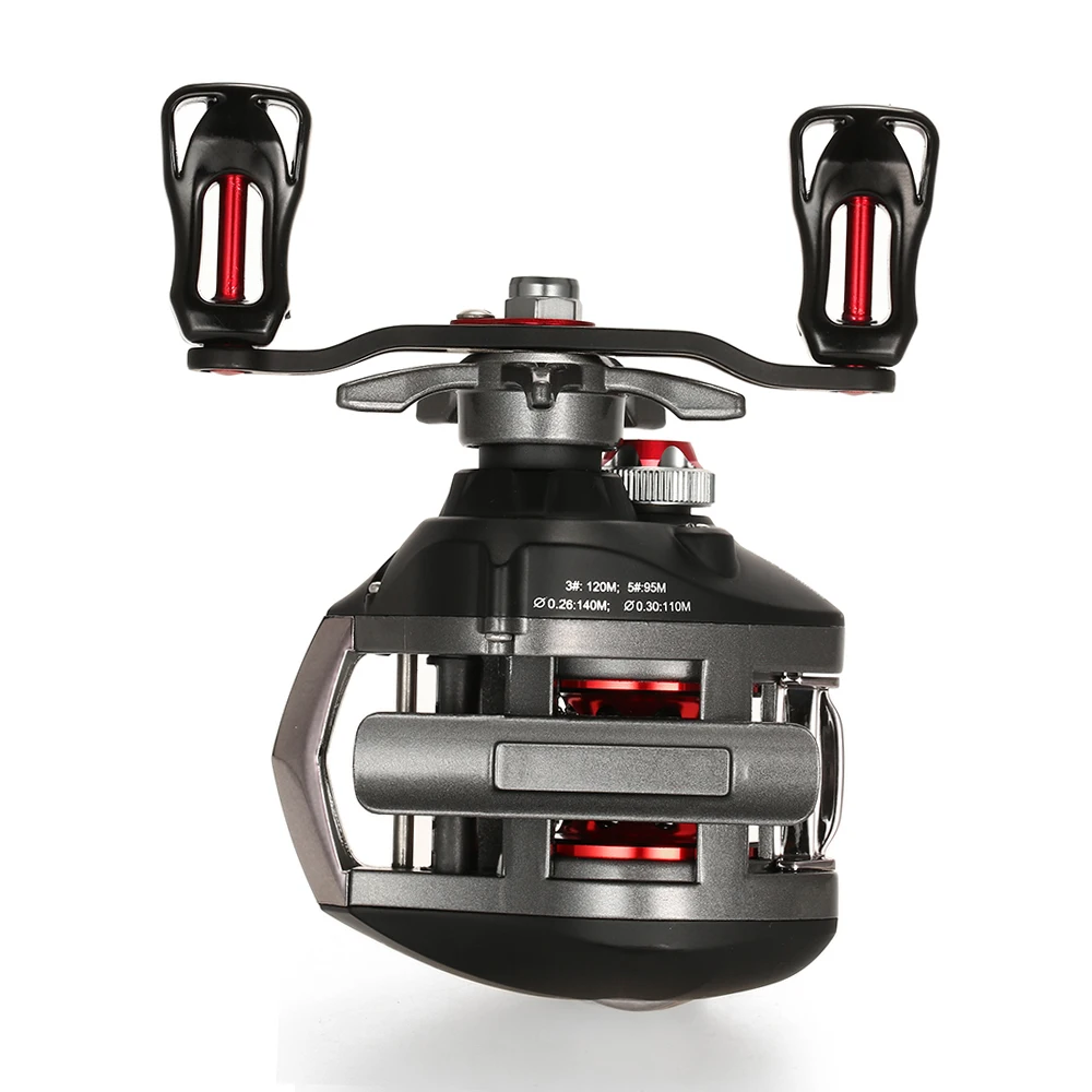 Lixada 12+1 Ball Bearings Baitcasting Reel Fishing Fly High Speed Fishing Reel with Magnetic Brake System