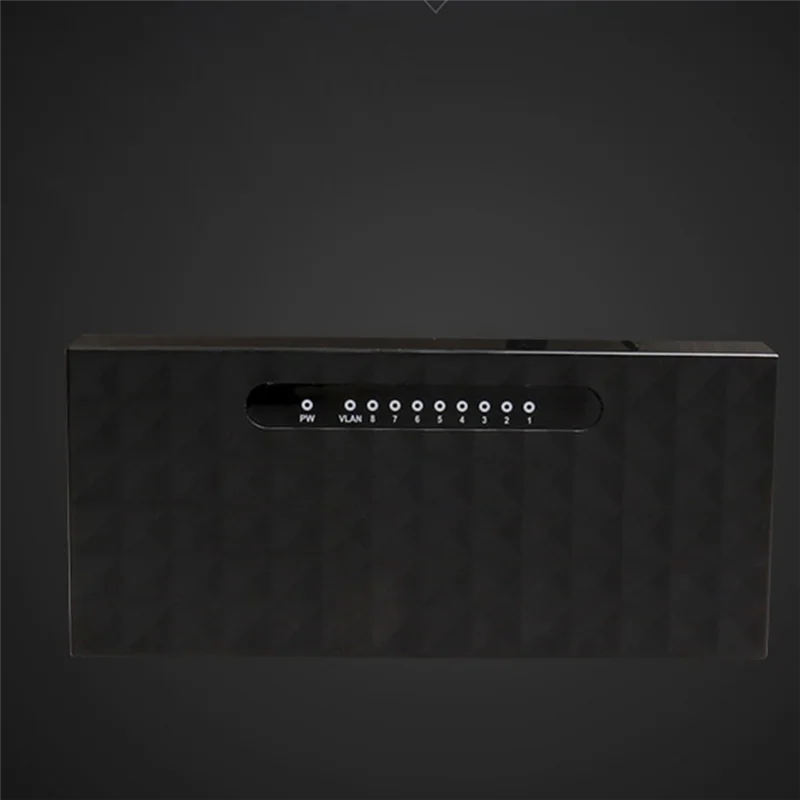 

Топ! 8-портовый гигабитный коммутатор Ethernet Smart Switcher Высокопроизводительный сетевой коммутатор 1000 Мбит/с Концентратор RJ45 Интернет-инжектор с вилкой европейского стандарта