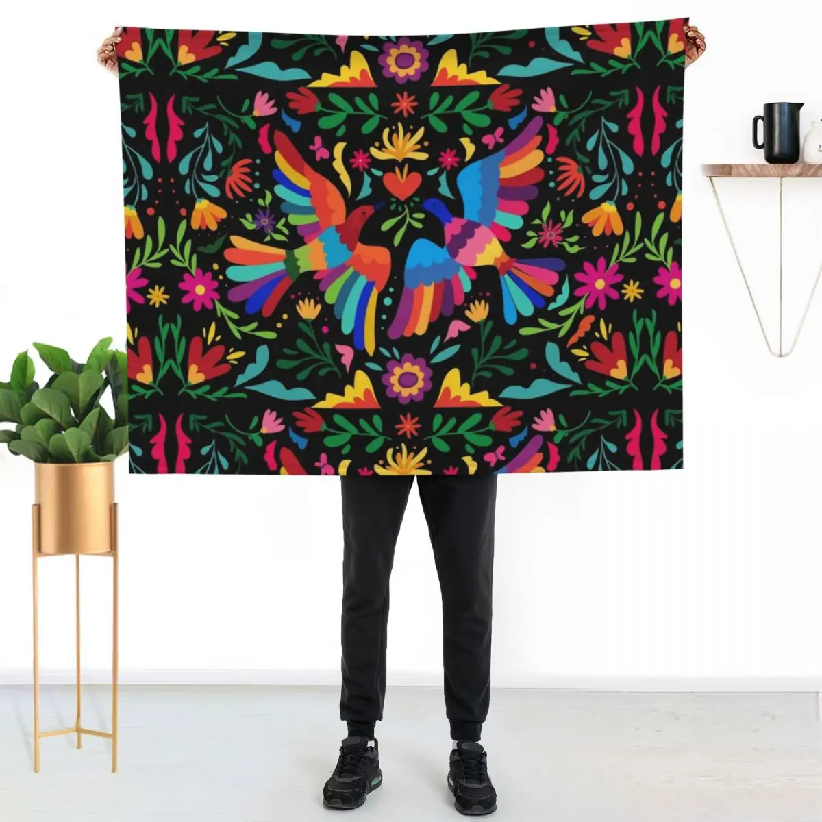 

Best Art Mexican Embroidery Floral |Carnaval Seamless DecorativePatter Mexico Throw Blanket