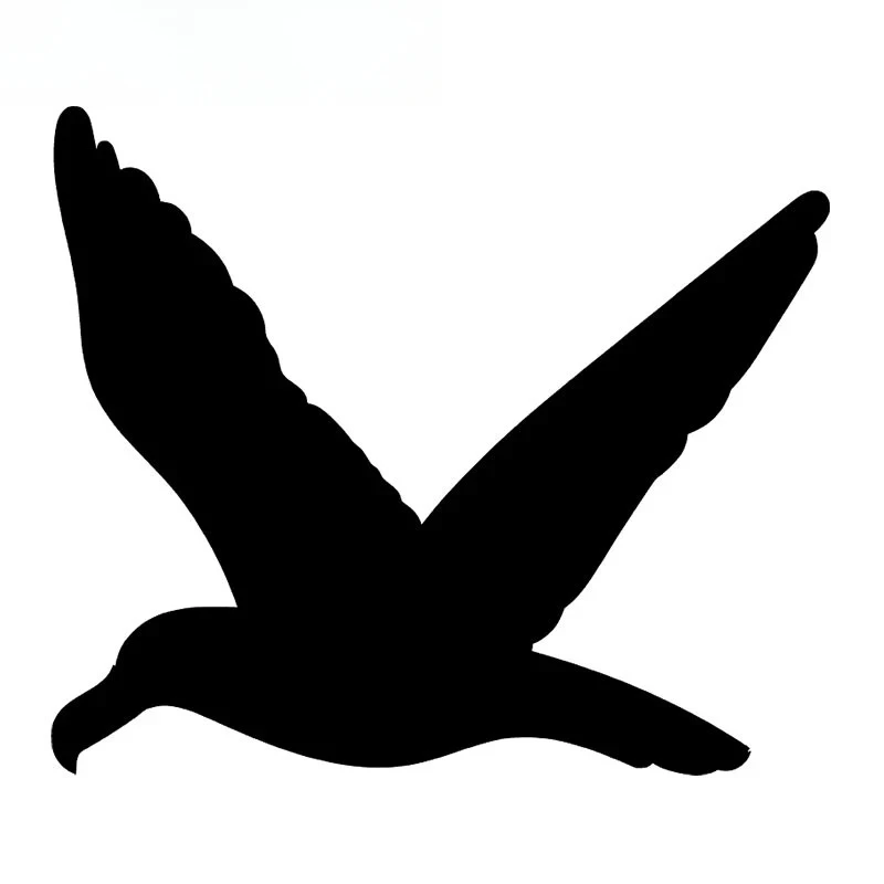

Flying Seagull Silhouette Car Stickers Waterproof Decals Creative Car Assessoires Campervan Sunscreen Funny Decor 8CM PVC KK