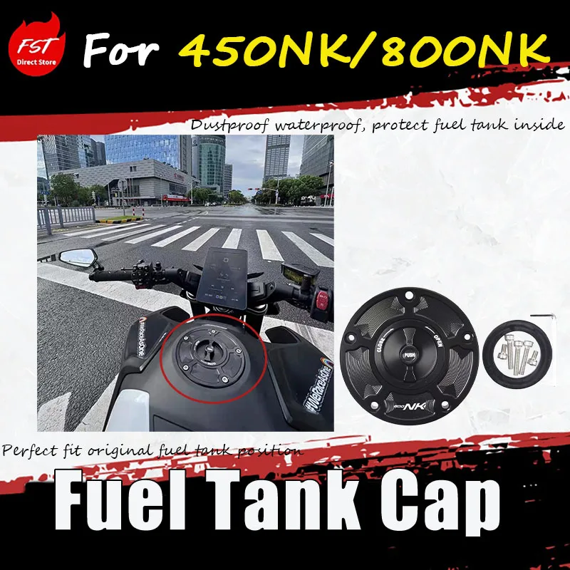 

For 450NK/800NK special modification accessory quick-release fuel tank cap competitive fuel tank cap assembly alloy accessories