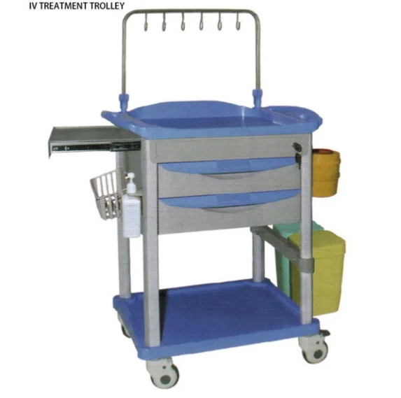 transfusion abs plastic emergency medical trolley cart for hospital and clinic medical carts