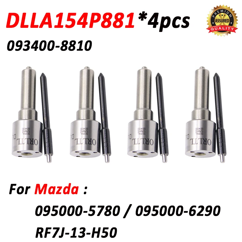 

4 шт. DLLA154P881 Форсунка дизельного топлива 095000 -5780 095000 -6290 Форсунка DLLA 154P 881 для Mazda RF7J-13-H50