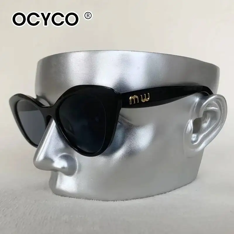 OCYCO 2026 Neue Modische Luxus-Cat-Eye-Sonnenbrille für Damen, Dekoratives Design, Sonnenbrillen für Reisen und Wandern, Farbverlauf-Damenbrillen