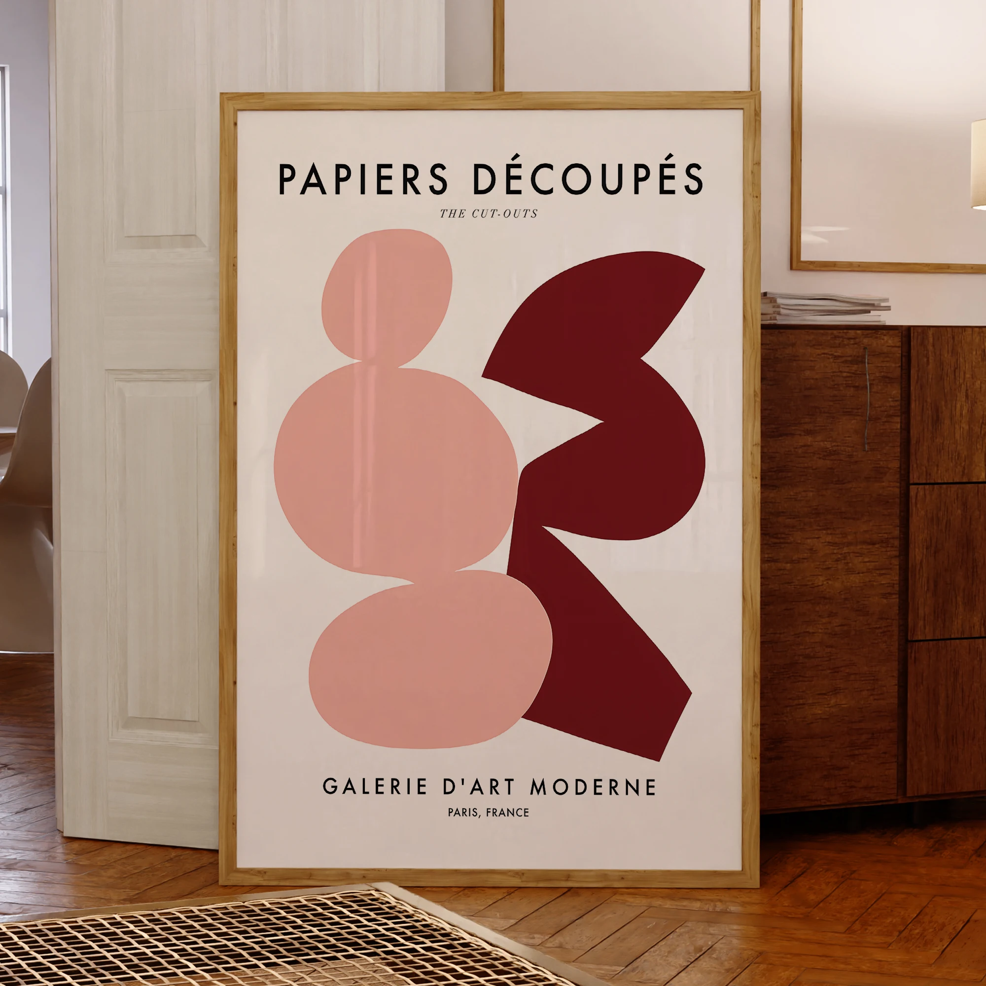 Decoupes de papeles modernos, arte de pared de Galerie D'art, impresiones de marco de aluminio, pintura en lienzo, póster, imagen para decoración del hogar y la sala de estar