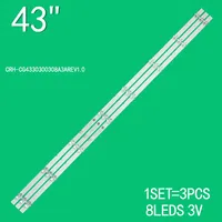 LED Backlight strip 8 LENS For 43B30 43G31 CRH-CG4330300308A3AREV1.0 SDL430WY(LD0-H03) LC430EGC-SMM3 430LBGZ9M000VK