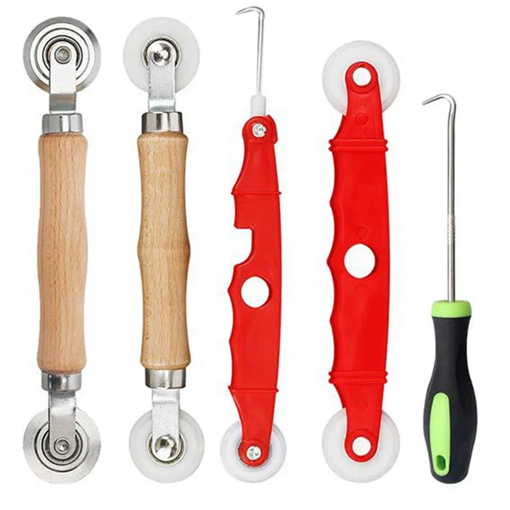 Screen Installation Tools Wooden/Plastic Handle For Household Screen Door Installation Hand Crank Roller Home Tools