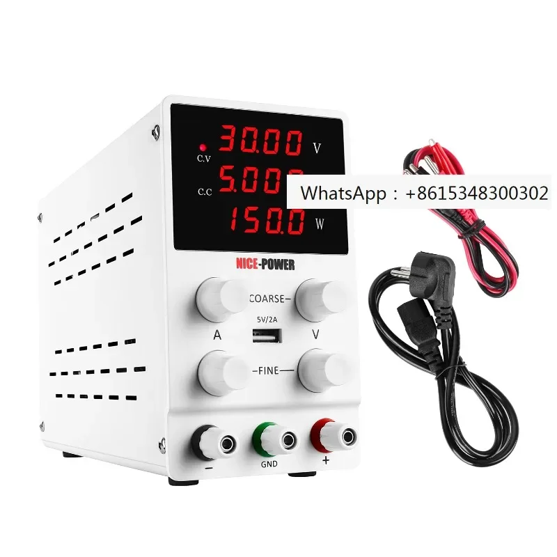 

Nice Power SPS305W China Portable Power_Supplies Adjustable Mobile AC DC Switching Lab Digital DC Variable Power Supply 30V 5A