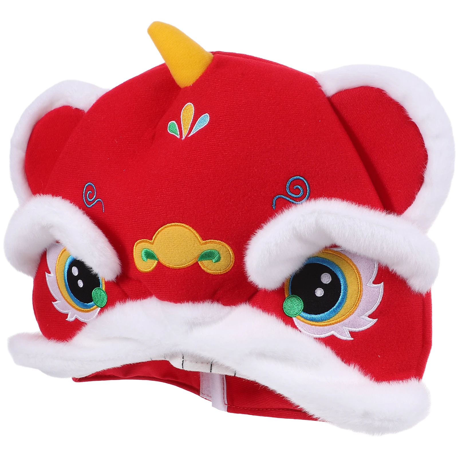 

Cartoon Headband Hat Chinese Lion Cute Cap Decor Photo Prop Cotton Costume Party Supply Celebration Accessories New Year Spring