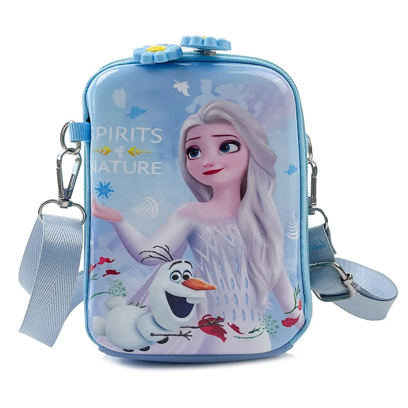 Disney Frozen Princess Crossbody Bags Children\'s Backpack Cartoon Pattern Large Capacity Bag Casual Student Girls Bag Presents