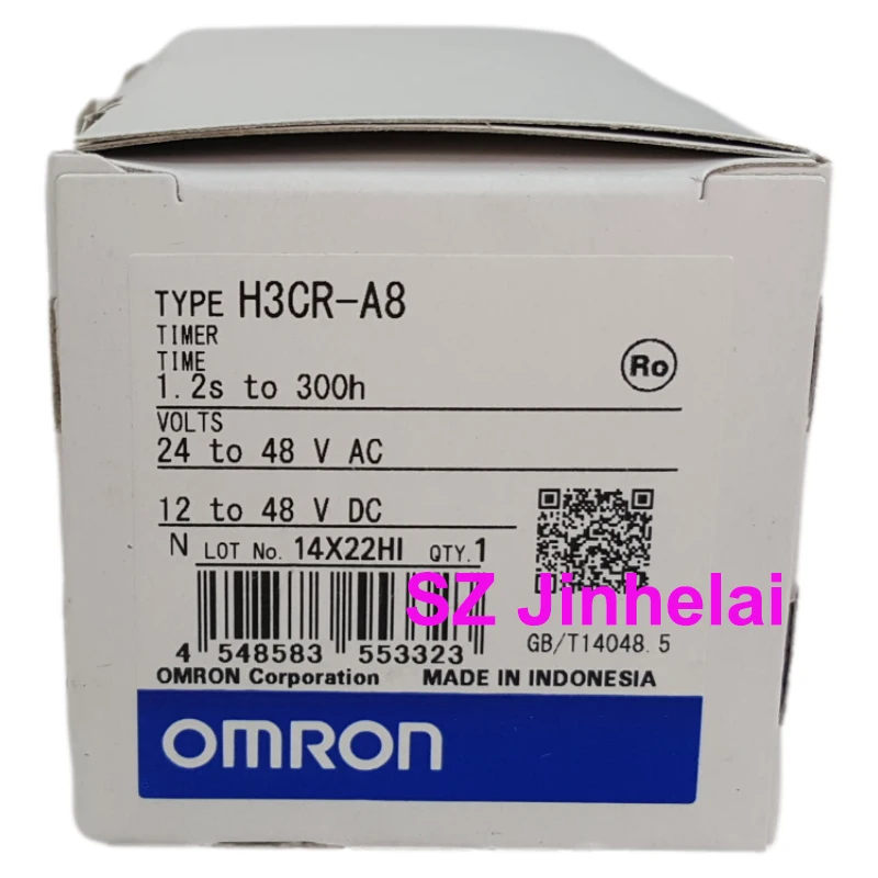 Omron Authentic Original H3CR-A8 H3CR-A8E Time Relay Time Calculator Solid State Timer 100-240VAC or 24-48VAC/12-48VDC